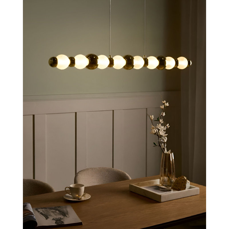 Annai LED Pendant Lamp Annai Glass Gold