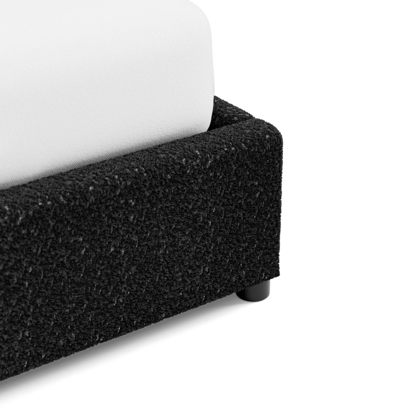 Lit plateforme Abdou Demarco, Grand, Noir