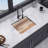21" x 18" Undermount Single Bowl Quartz/Granite Composite Kitchen Sink with Workstation-111027045