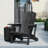 Two in a set  Adirondack Chair with Cup Holder All-Weather Reclining Chair for Patio Deck Backyard and Poolside-114222261