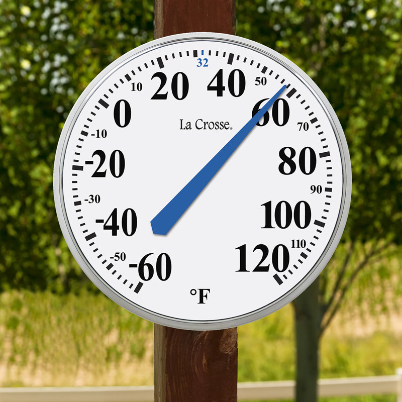 Thermomètre à cadran rond 14 po