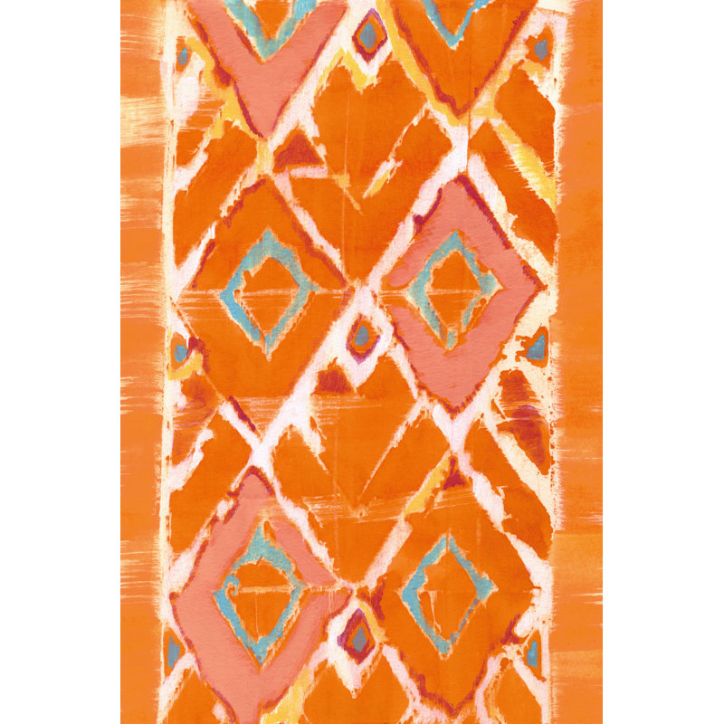 Orange Tribal II by Jodi Fuchs - Wrapped Canvas Painting, 122cm H x 81cm W x 3.8cm D