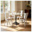Ensemble de 2 chaises de salle à manger industrielles avec structure en métal blanc ultrabrillant et siège en bois de noyer-1485324005-1485324001-1485324007