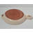 8" Floral Beige Clay Frying Pan