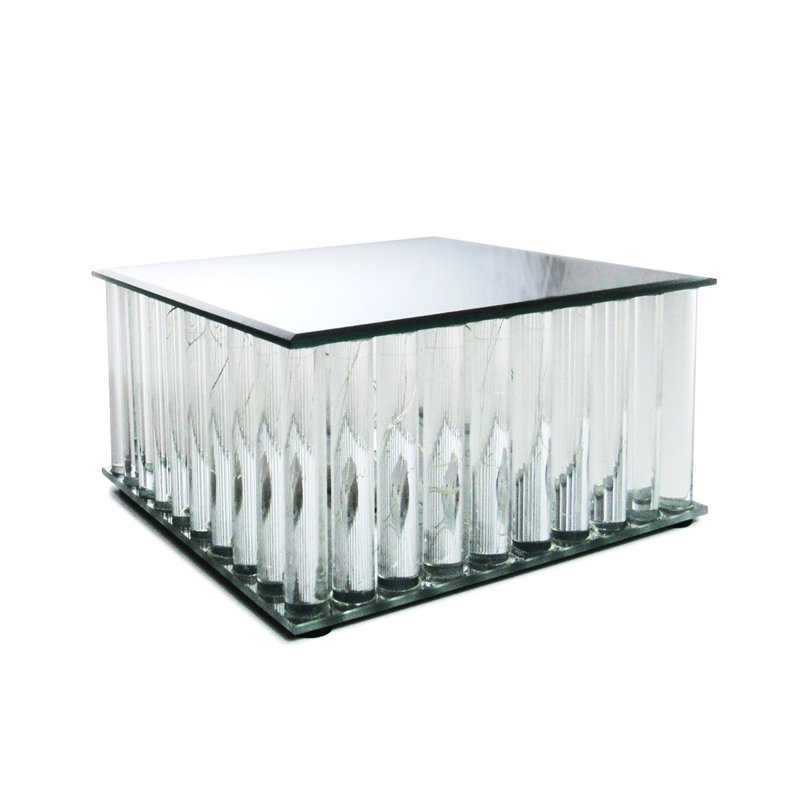 Présentoir à gâteaux lumineux avec miroir Abdrew