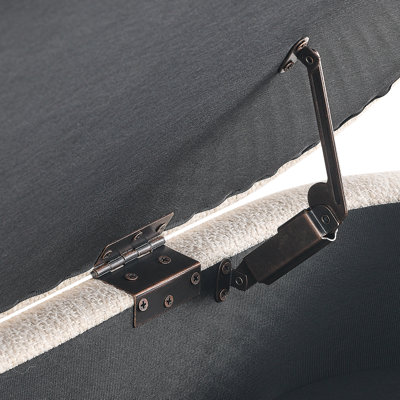 Banc de rangement repose-pieds ovale