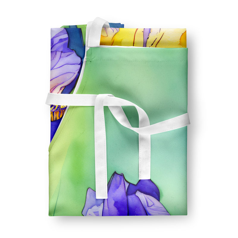 Iris du Tennessee en tablier aquarelle, Mauve iris du Tennessee