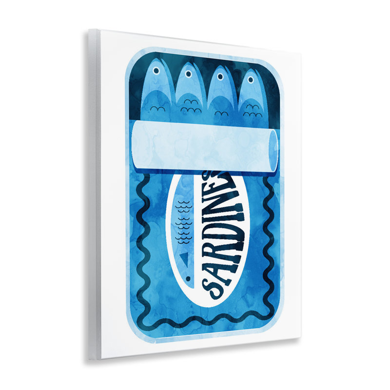 Plaque murale moderne en conserve de sardines, par Lil 'Rue