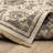 Abena Traditonal Bordered Beige/ Grey Wool Blend Area Rug-1564531093