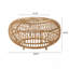 Table basse en faux rotin