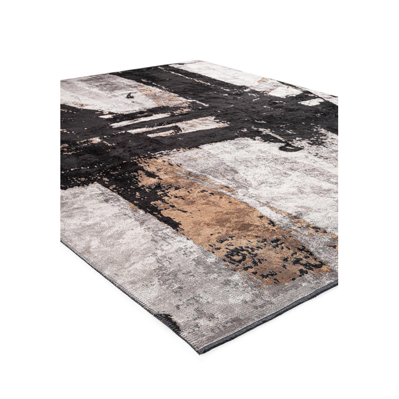 Peinture moderne en aérosol organique, Rectangle 9 pi 10 po x 14 pi