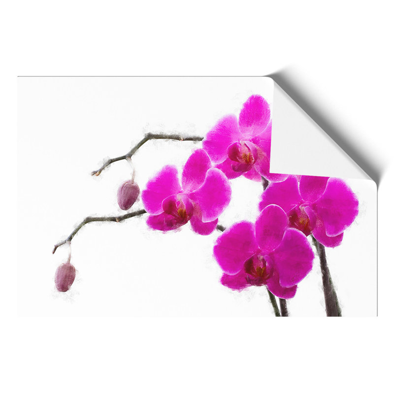Orchid Flowers Painting - Frameless Print, 21cm H x 30cm W x 0.1cm D