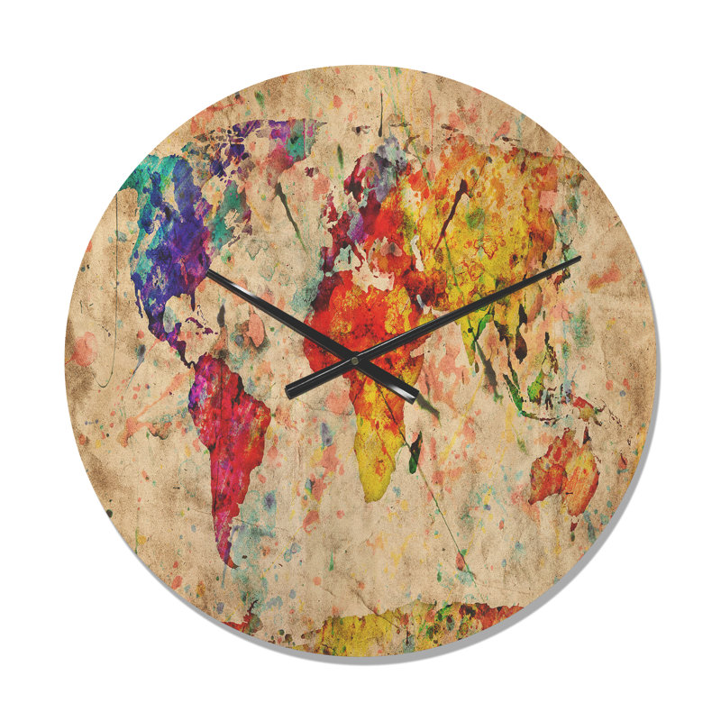 Horloge murale en bois rétro, Moyenne