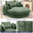Cloudlike Chenille Chaise – Compression-Molded Foam Lounge-655036099