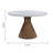 Rizzi Acacia Round Unfinished Solid Wood Top Dining Table-1152965036