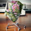 Coussin imprimé floral mauve-30731259-30731255