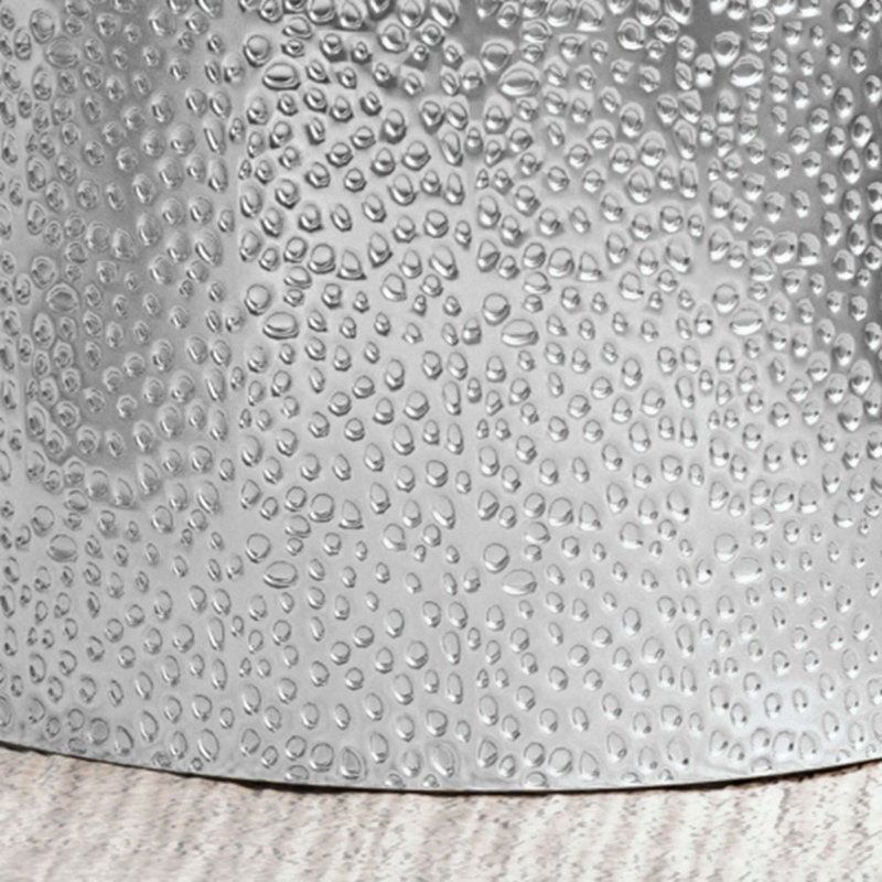 Table d'appoint en métal, Argent