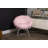 BirdRock Home Faux Fur Saucer Chair, Pink Faux-White legs-57774338-57774339