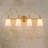 Modern Transitional Frosted Tapered Glass Vanity Light-771492611