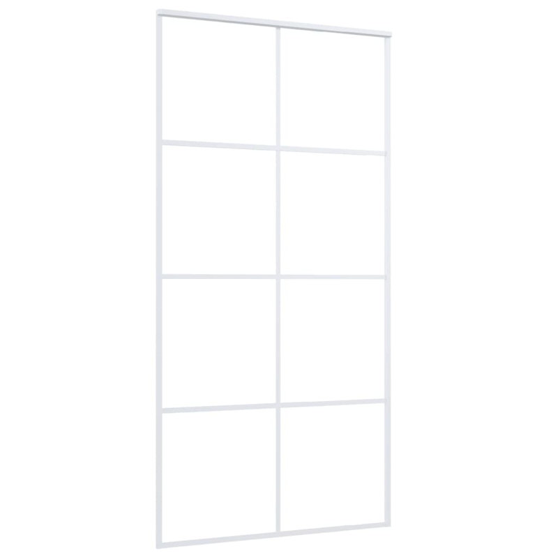 Isher Glass Sliding Door, 205cm H x 102.5cm W, White