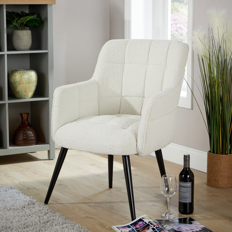 Tidore Boucle Upholstered Occasional Accent Armchair