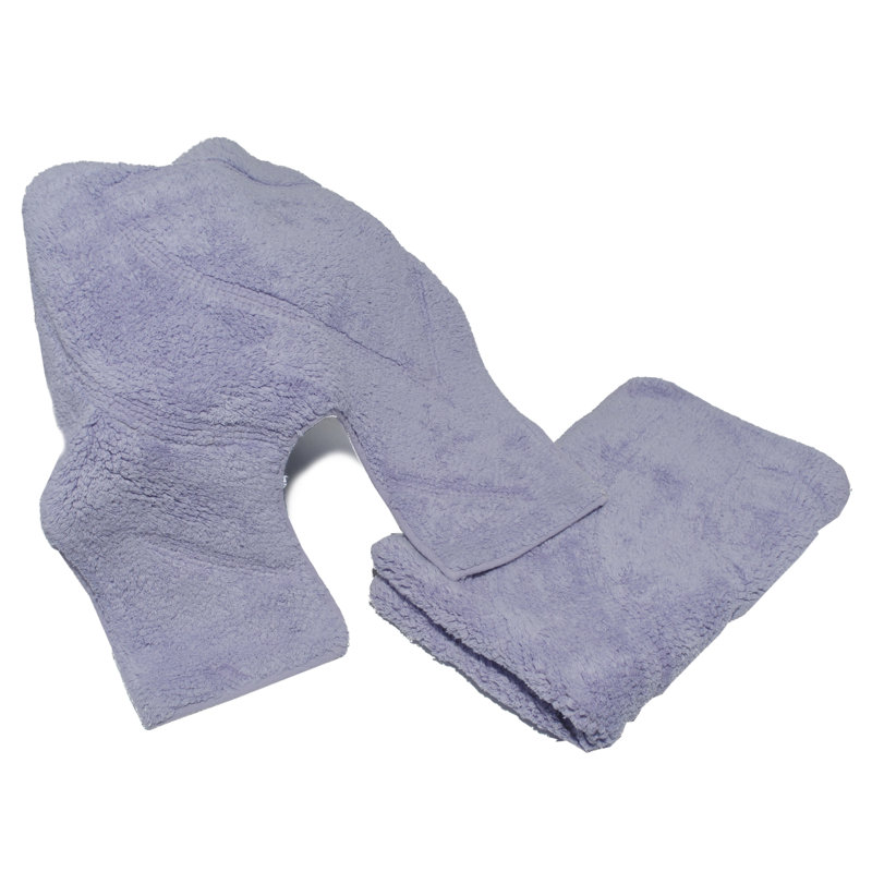 Cotton Non-Slip Bath Rug Set, Lilac