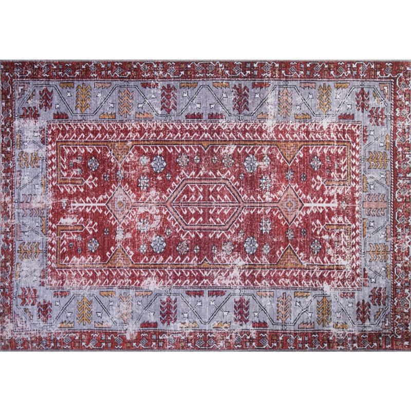 Luxurious Machine Washable Carpet, 100% Polyester, 7.5 x 10.8 Feet | Pile Height: 0.2 Inches, 1850 g/m² | Recycled Poly Cotton Underside, Easy Care, Perfect for Living Room & Bedroom, Soft & Durable Design