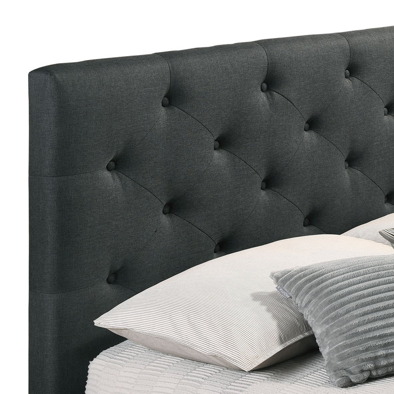 Twin Bed, Dark Gray, Twin, Dark Gray