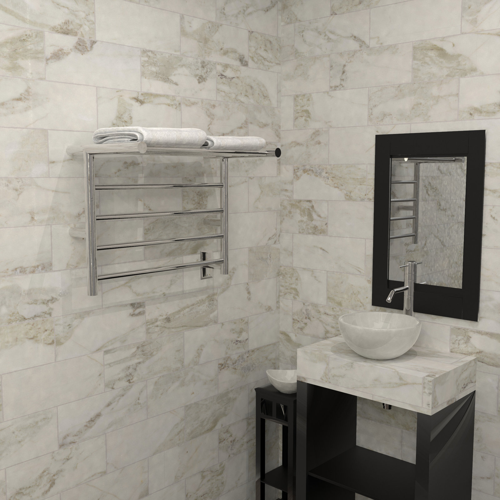 Radiant Shelf Towel Warmer, Polished