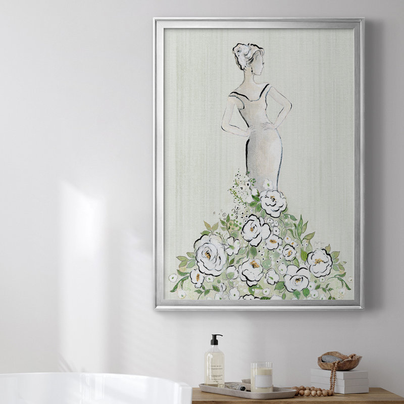 Toile encadrée de qualité supérieure, H 42,5 po x l 30,5 po, Argent