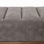 Banquette rembourrée capitonnée avec pieds dorés
