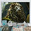 «Enchanted Lion Wilderness Fantasy» sur toile