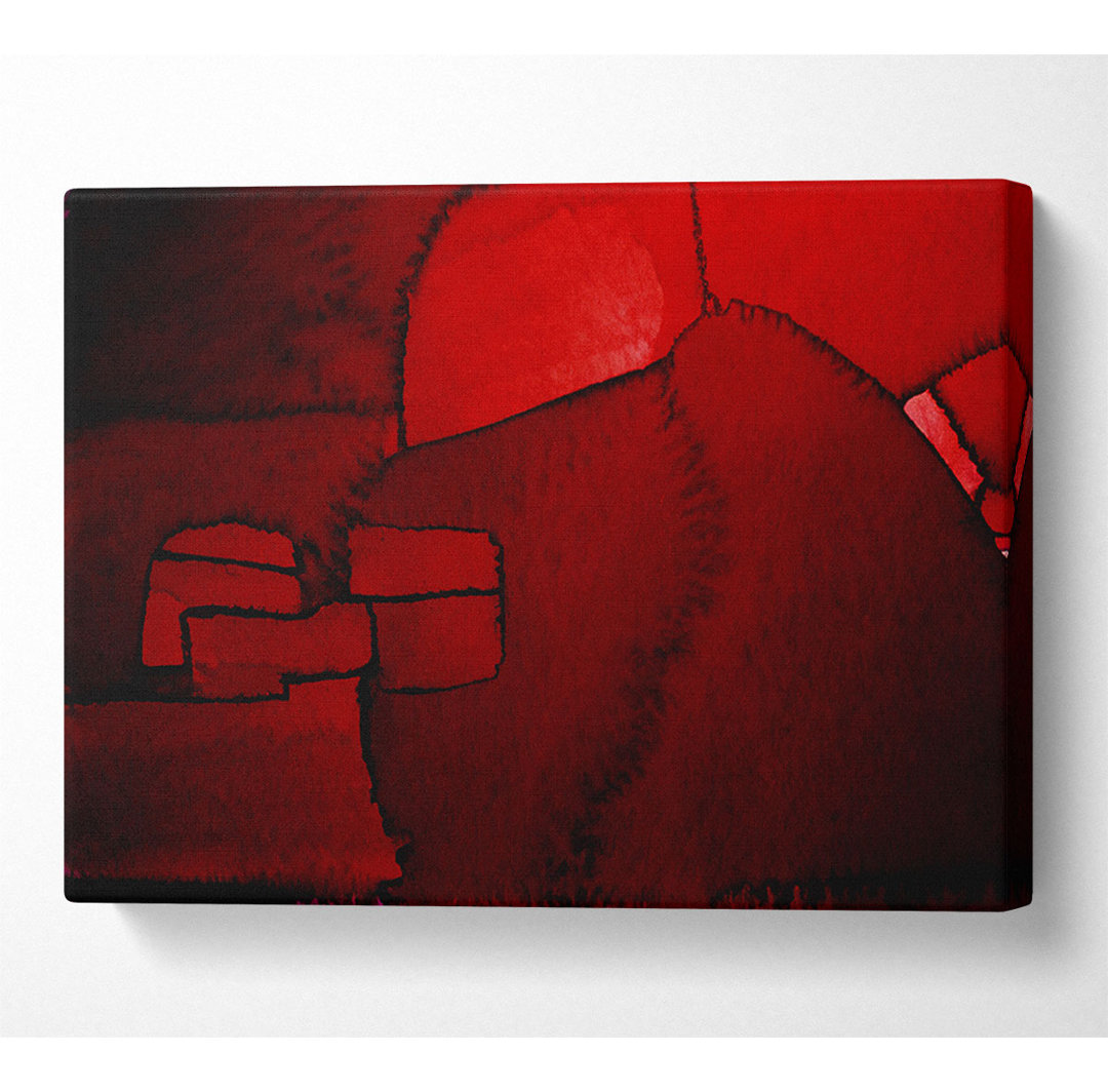 Over The Hill Red - Kunstdrucke auf Leinwand - Wrapped Canvas