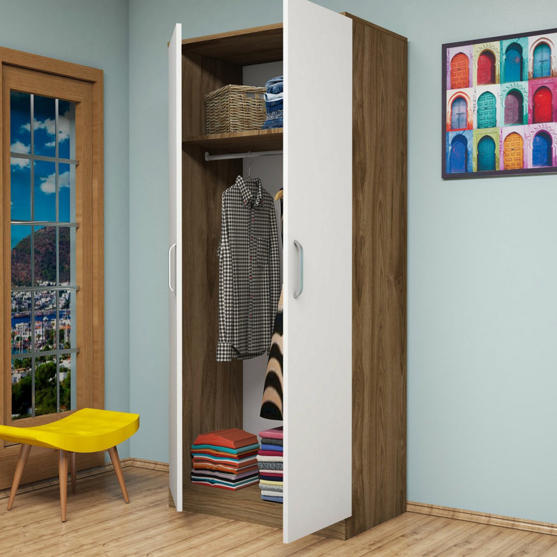 Armoire Lintgen, Brun / blanc