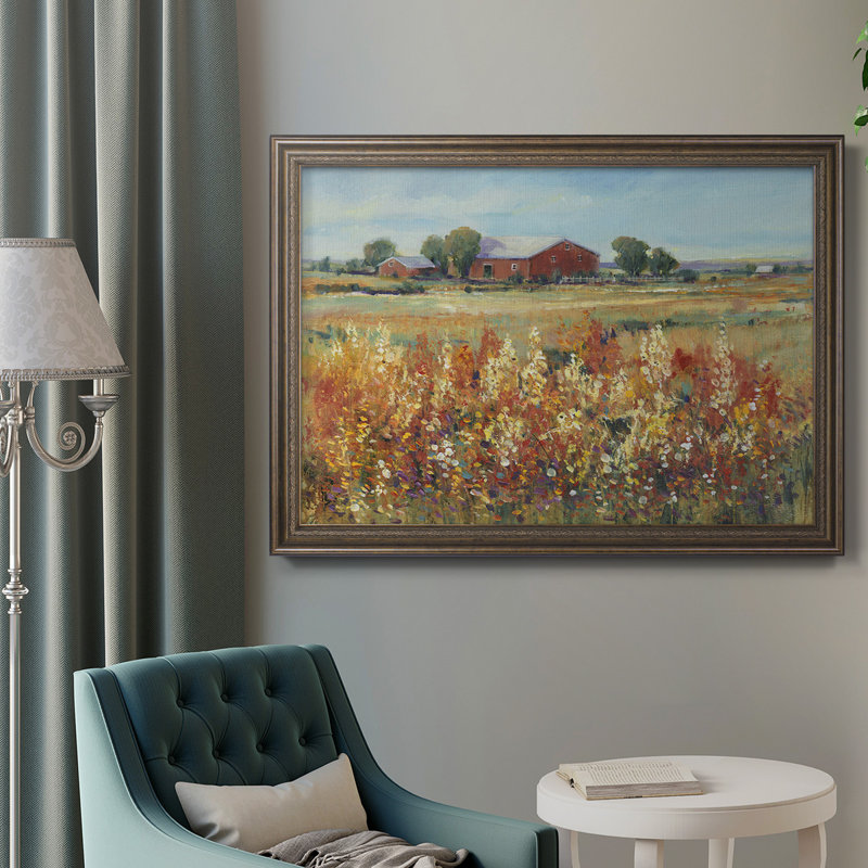 Toile encadrée de qualité supérieure Country View II - prête à être accrochée, H 16 po x l 20 po x P 2,5 po