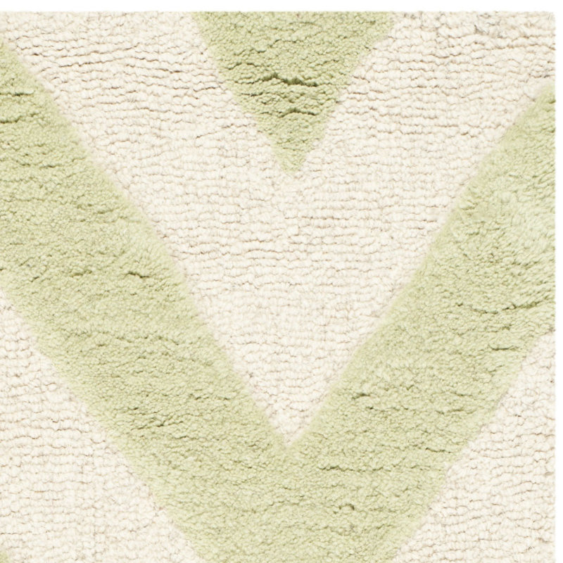 Jairo Chevron Wool Area Rug, Rectangle 61 x 91 cm