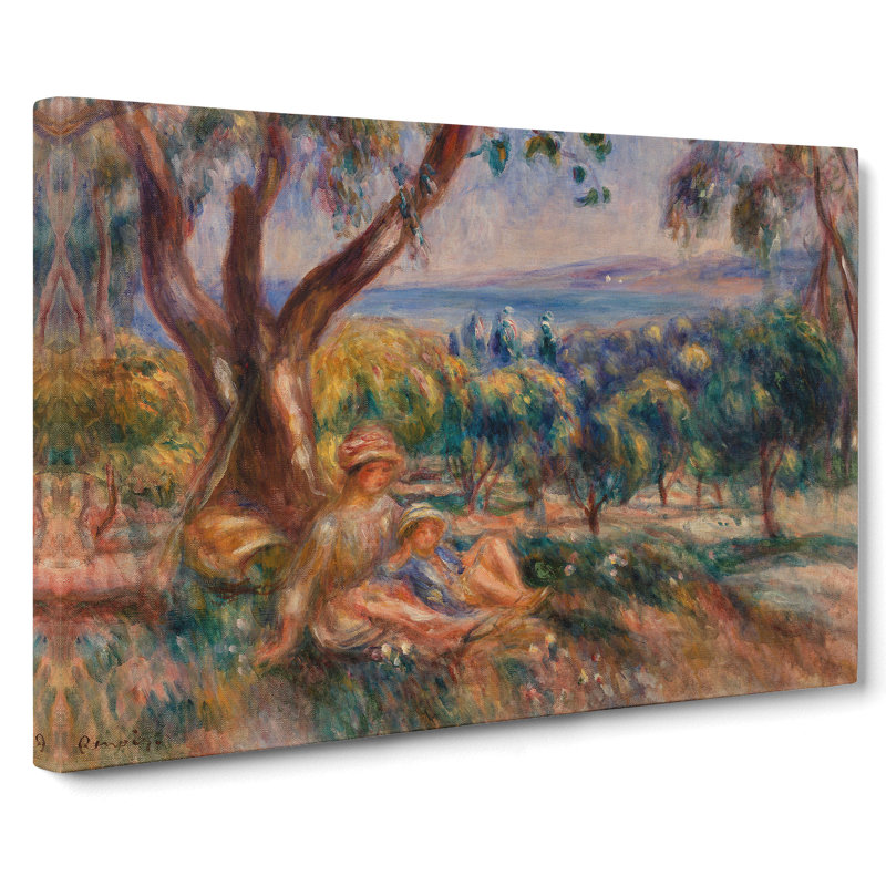 Landscape With Figures by Pierre-Auguste Renoir - Wrapped Canvas, 35cm H x 50cm W x 3cm D