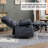 Large Manual Recliner Chair In Fabric For Living Room-84936752