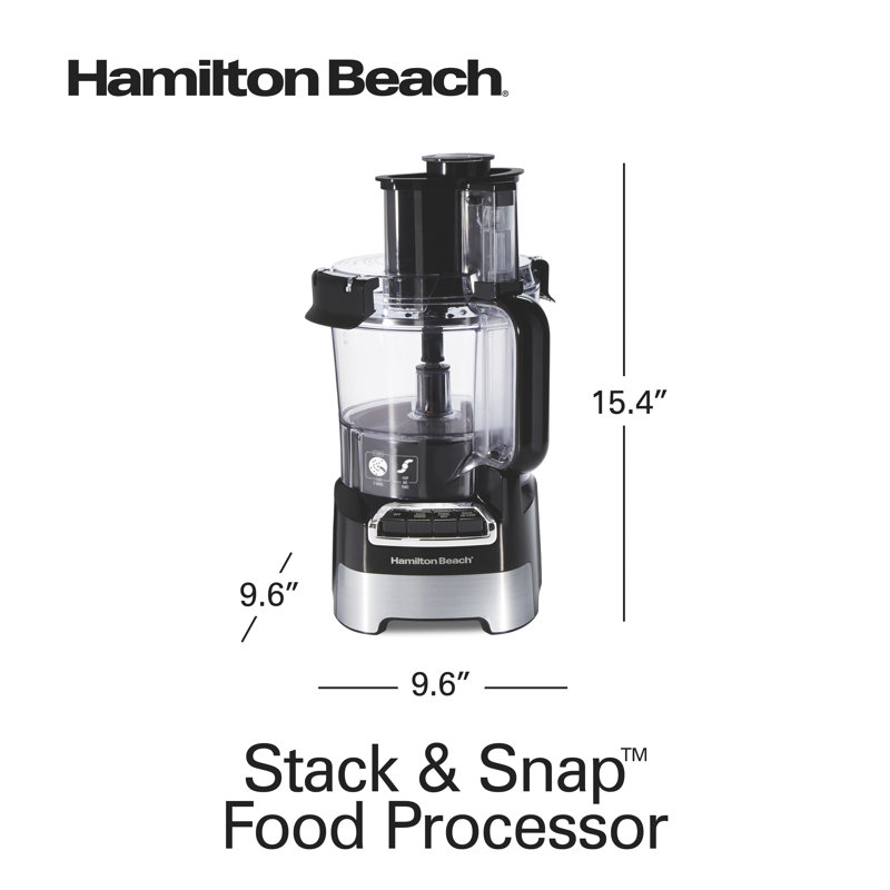 Hamilton Beach® Stack & Snap 10 Cup Food Processor