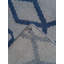 Tapis intérieur géométrique en laine bleu clair noué à la main-109893141