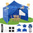 10 Ft. W x 10 Ft. Pop Up Canopy with 4 Removable Sidewalls, Sandbags, Stakes & Ropes-100865494