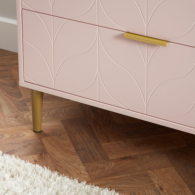 Adams Piece Bedroom Set, Pink