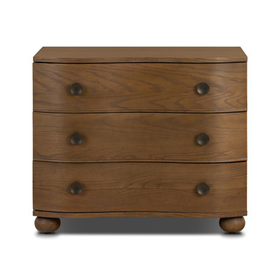 Tiago 3 - Drawer Solid Wood Nightstand
