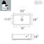 Island 33" Reversible Dark Gray Matte Farmhouse Fireclay Sink