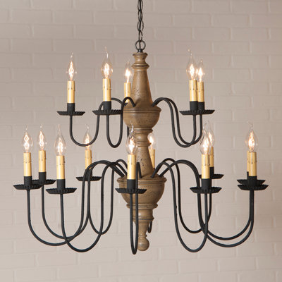 Lustre classique / traditionnel à 15 lumières de style bougie Whitmire