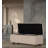 Rounded-Shaped Lambswool Solid Wood Storage Ottoman