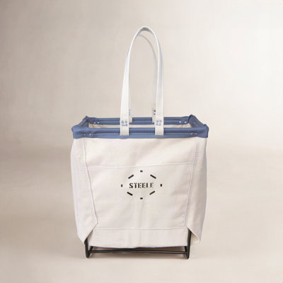 Canvas Wood Basket 2bu