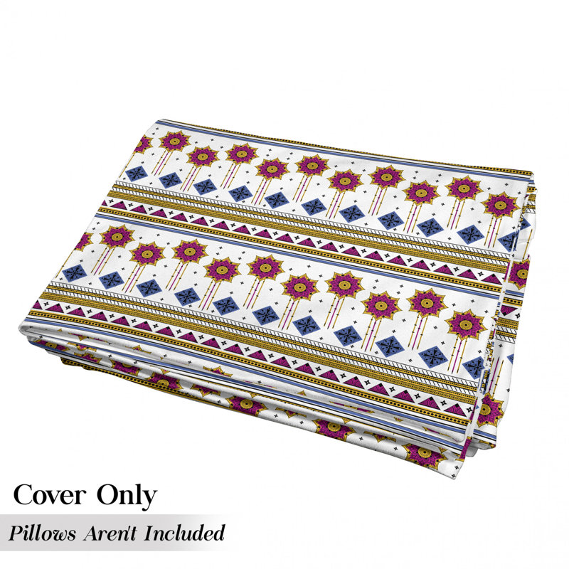 Housse de coussin d'extérieur à motif d'inspiration maya, H 2 po x l 36 po x P 88 po