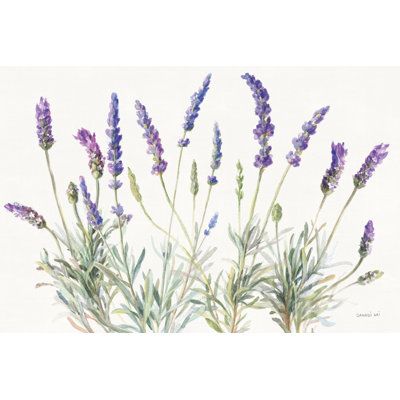 Cirrus Floursack Lavender V sur toile de lin sur toile