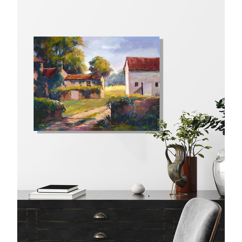 «Chateau de Mong» par John Beard, reproduction sur toile sans cadre, Toile tendue, H 30 po x l 40 po